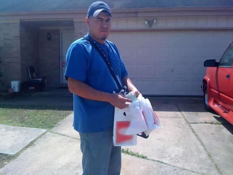 Sample distribution.